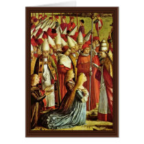 Meeting The Pilgrims With The Pope Detail By Carpa Card