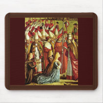 Meeting The Pilgrims With The Pope Detail By Carpa Mouse Pads