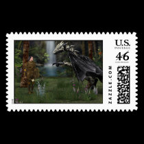 Meeting with the dragon - Stamp