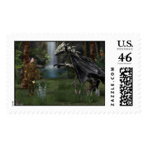 Meeting with the dragon - Stamp