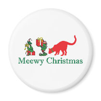 Meewy Christmas magnets