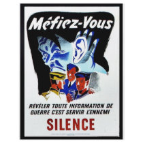 Mefiez-Vous, Silence Personalized Flyer