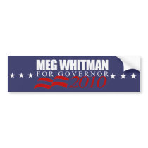Meg Whitman for Governor 2010 Bumper Sticker