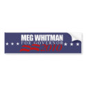 Meg Whitman for Governor 2010 bumper stickers by Politicaltshirts Meg Whitman for Governor 2010 bumper stickers