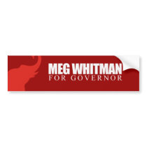 Meg Whitman para el gobernador 2010 pegatinas de parachoque by Politicaltshirts Meg Whitman para el gobernador 2010 pegatinas de parachoque