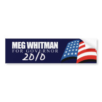 Meg Whitman para el gobernador 2010 pegatinas de parachoque by Politicaltshirts Meg Whitman para el gobernador 2010 pegatinas de parachoque
