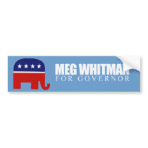 Meg Whitman para el gobernador 2010 pegatinas de parachoques by Politicaltshirts Meg Whitman para el gobernador 2010 pegatinas de parachoques