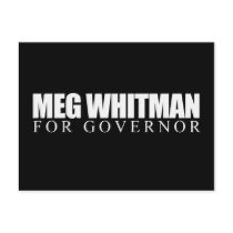 Meg Whitman for Governor 2010 Postcard
