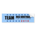 Meg Whitman for Governor bumper stickers