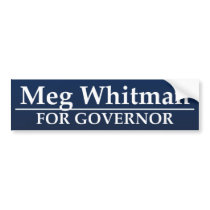 Meg Whitman for Governor Bumper Sticker