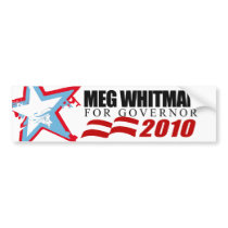 Meg Whitman para el gobernador pegatinas de parachoques by Politicaltshirts Meg Whitman para el gobernador pegatinas de parachoques