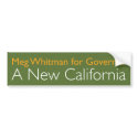 Meg Whitman For Governor bumper stickers by megwhitmantshirts Meg Whitman For Governor bumper stickers