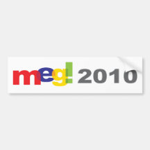 Meg Whitman For Governor Bumper Stickers