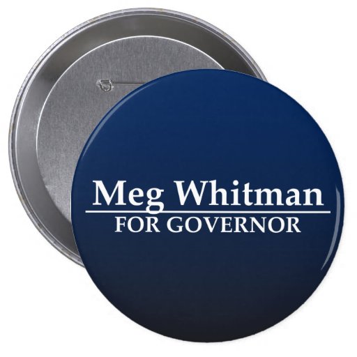 Meg Whitman for Governor Pinback Button