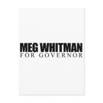 Meg Whitman for Governor Post Card