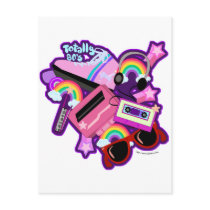 Mega 80's love post card