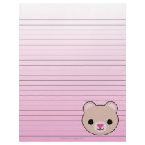 Mega Kawaii Bear Lined Stationery letterhead by megakawaii Mega Kawaii Bear Lined Stationery letterhead