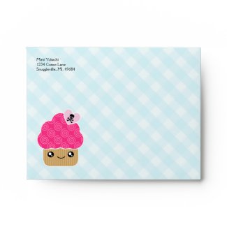 Mega Kawaii Evil Cute Cupcake A2 Envelopes envelope