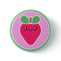 Mega Kawaii Sweet Strawberry buttons