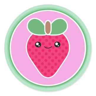 Mega Kawaii Sweet Strawberry sticker