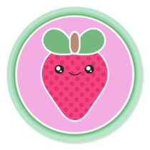 Mega Kawaii Sweet Strawberry stickers by megakawaii Mega Kawaii Sweet Strawberry stickers