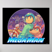Mega Man & Rush Key Art Poster