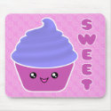 Mega Sweet Kawaii Cupcake Mousepad by mariannegilliand Mega Sweet Kawaii Cupcake Mousepad