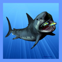 Megalodon Print posters