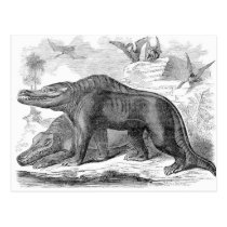 Megalosaurus Antique Print postcards