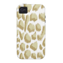Megan Adams Animal Print Ikat Lighter Biege casemate cases
