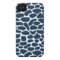 Megan Adams Animal Print Ikat Navy casemate cases