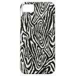 Megan Adams Zebra drawing print- black iPhone 5 Covers