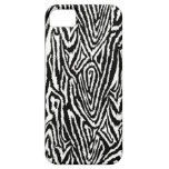 Megan Adams Zebra drawing print- black iPhone 5 Case
