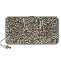 Megan Adams zebra print- brown speakers