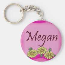 Megan Daisy Keychain
