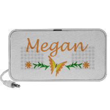 Megan (Orange Butterfly) Portable Speakers