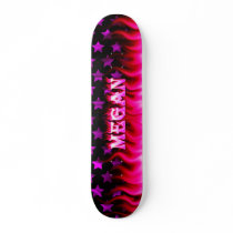 Megan skateboard pink fire and flames design by skatersollie Megan skateboard pink fire and flames design