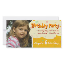 Megan's Birthday Party Photo Invitation photo cards by Kidsplanet Megan's Birthday Party Photo Invitation photo cards