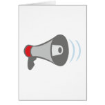 Megaphone of megaphones bulletin horn card