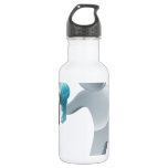 Megaphone silver man water bottle
