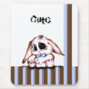 Megg: A cute bunny - boy, mousepad mousepad