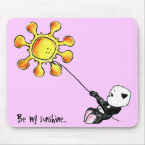 Megg: A cute panda - sun, Be my sunshine mousepads