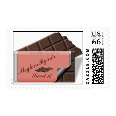 Meghan Ryan's Sweet 16 Candy Bar Postage