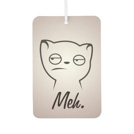 Meh Cat Car Air Freshener Zazzle