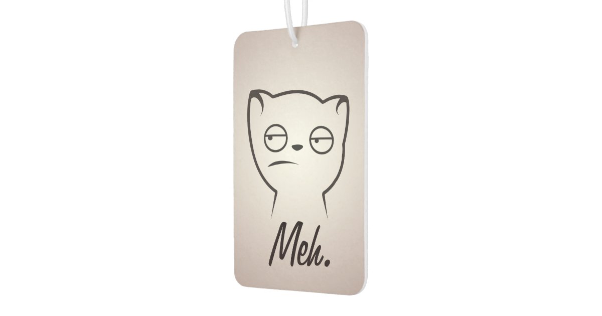 Meh Cat Car Air Freshener Zazzle