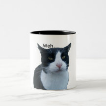 "Meh" cat Coffee Mug