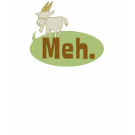 Meh (said the goat) Funny Wordplay T-Shirt