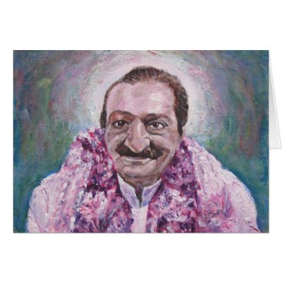 Meher Baba, blank message Greeting Card by rosie7