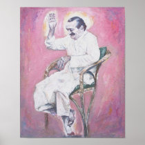 Meher Baba  laughing-- Poster