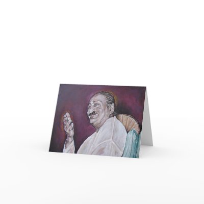 Meher Baba Note Card (blank inside) by rosie7